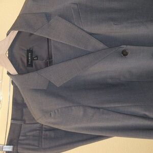 Classic Talbots Grey Wool-blend Blazer